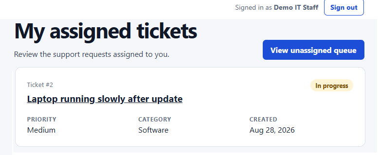 Enterprise AI Helpdesk App